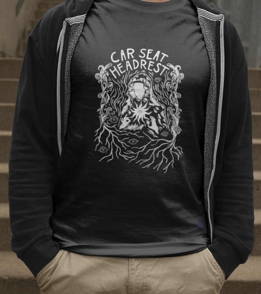 Car Seat Headrest November 1 2025 Oakland CA Psychedelic Tree Skull Artwork T-Shirt