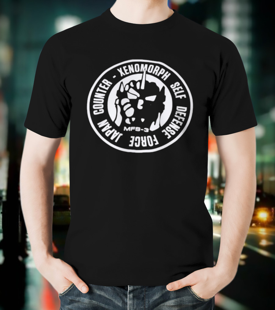 Counter Xenomorph Self Defense Force Japan Godzilla JXSDF T-Shirt