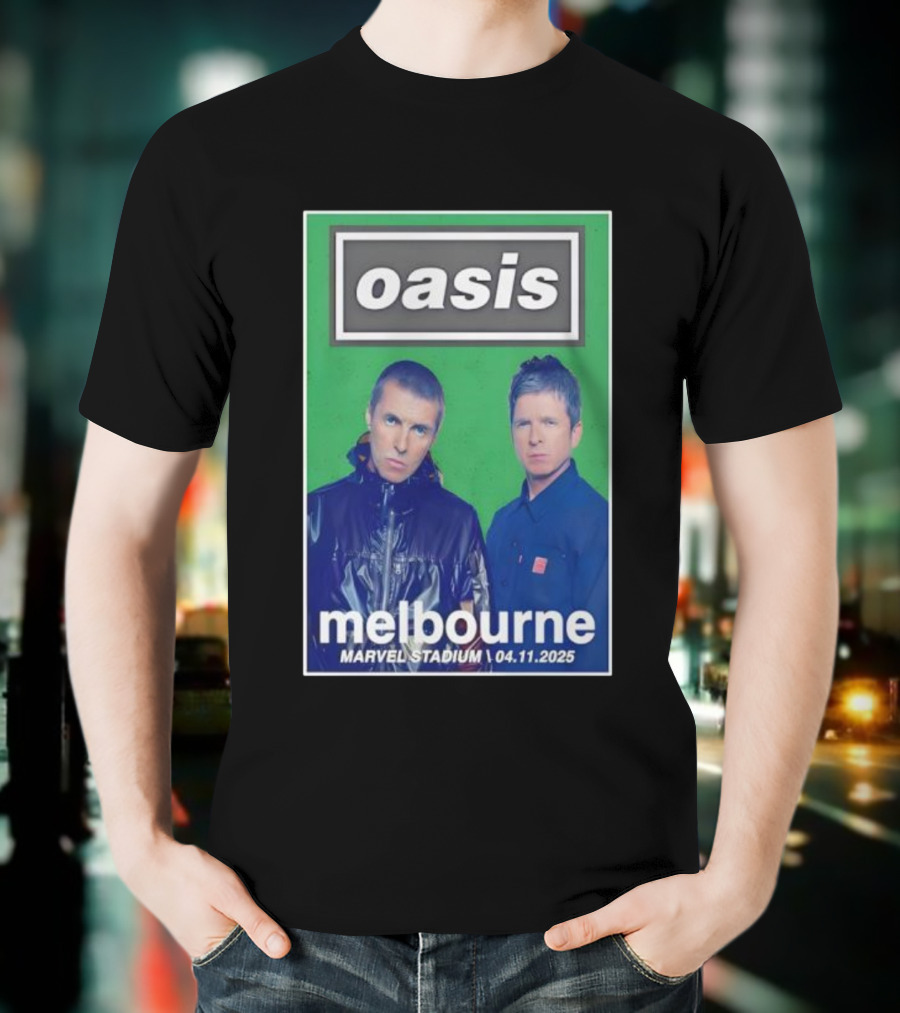 Oasis Melbourne November 4 2025 Marvel Stadium T-Shirt