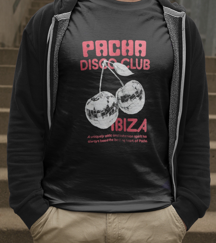 Pacha Disco Club Ibiza Cherry Mirror Balls Unique Vibe T-Shirt