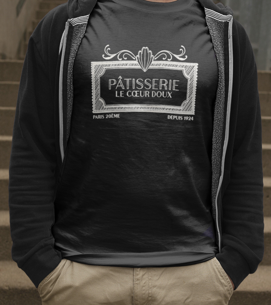 Pâtisserie Le Coeur Doux Paris 20ème Depuis 1924 T-Shirt