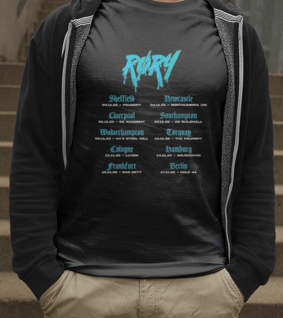 Rory Blossom Tour 2025 San Francisco Portland Phoenix Denver Chicago New York T-Shirt