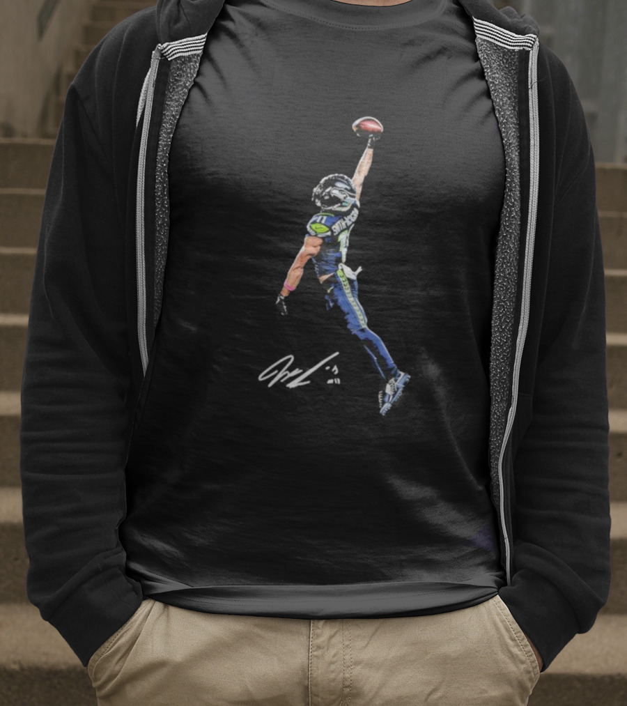Smith-Njigba Signature Catch Seattle Football T-Shirt