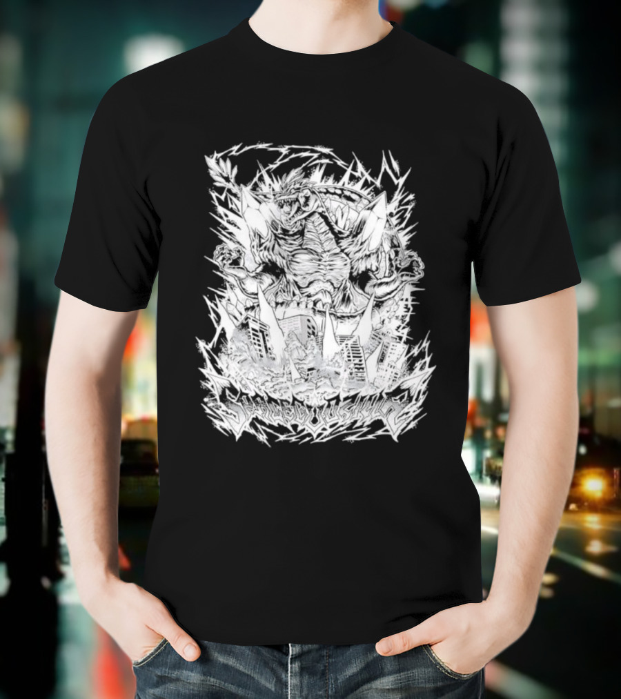 SpaceGodzilla Nekro Variant Fictional Monster Collectible Comic Style T-Shirt