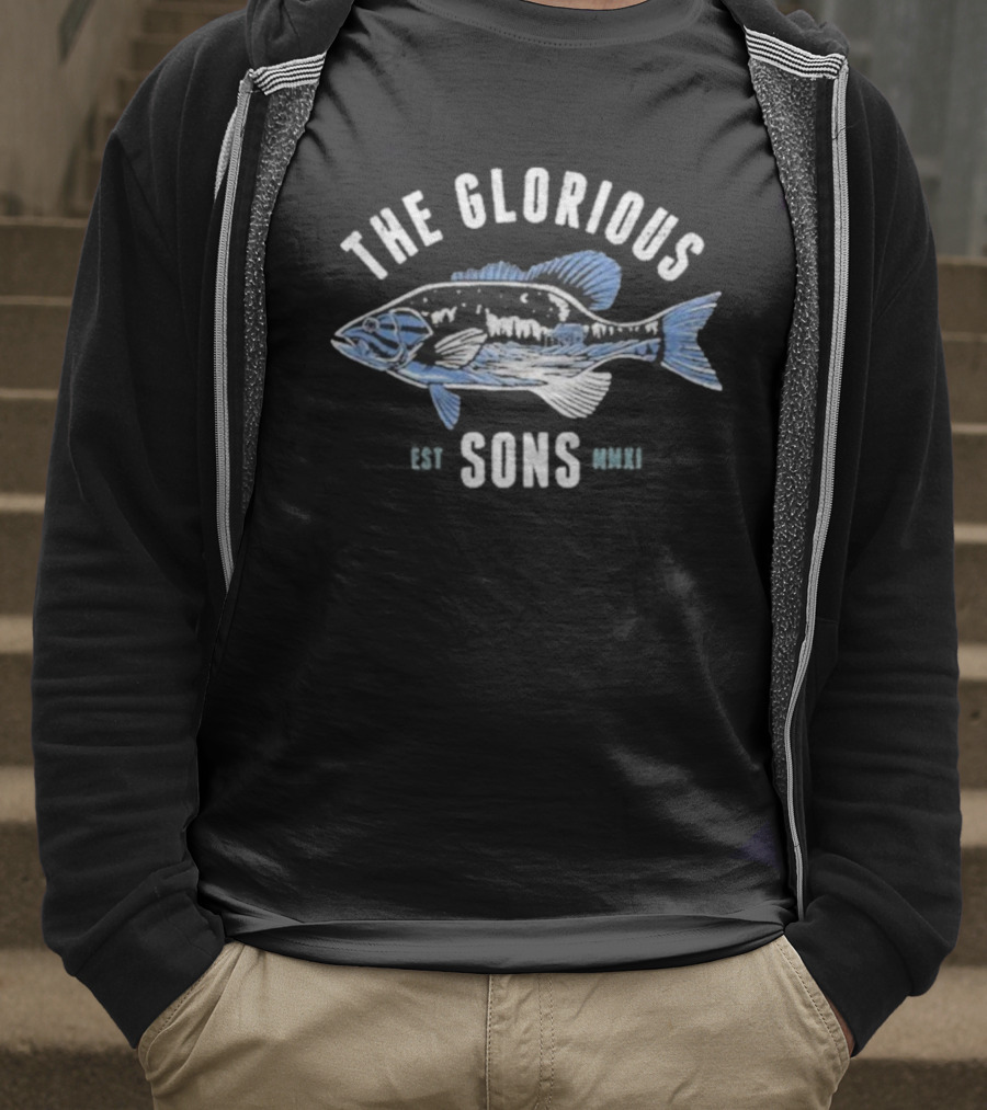 The Glorious Sons Fish Vintage Band Tour Logo T-Shirt