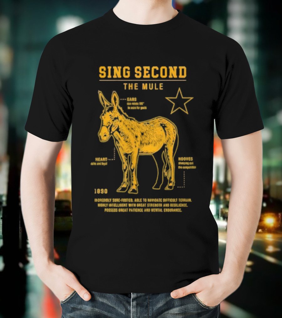 Sing Second The Mule 1890 Star Chart T-Shirt