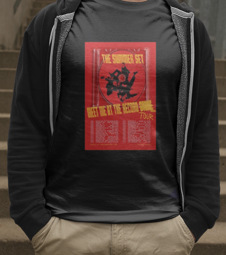 The Summer Set Meet Me At The Record Store Tour 2026 Dates Special Guests T-Shirt