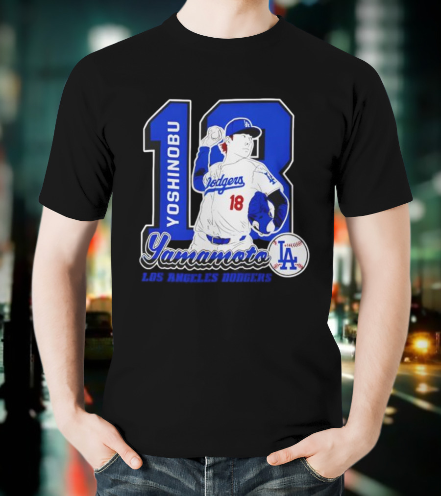 Yoshinobu Yamamoto Dodgers 18 LA Baseball 2025 T-Shirt