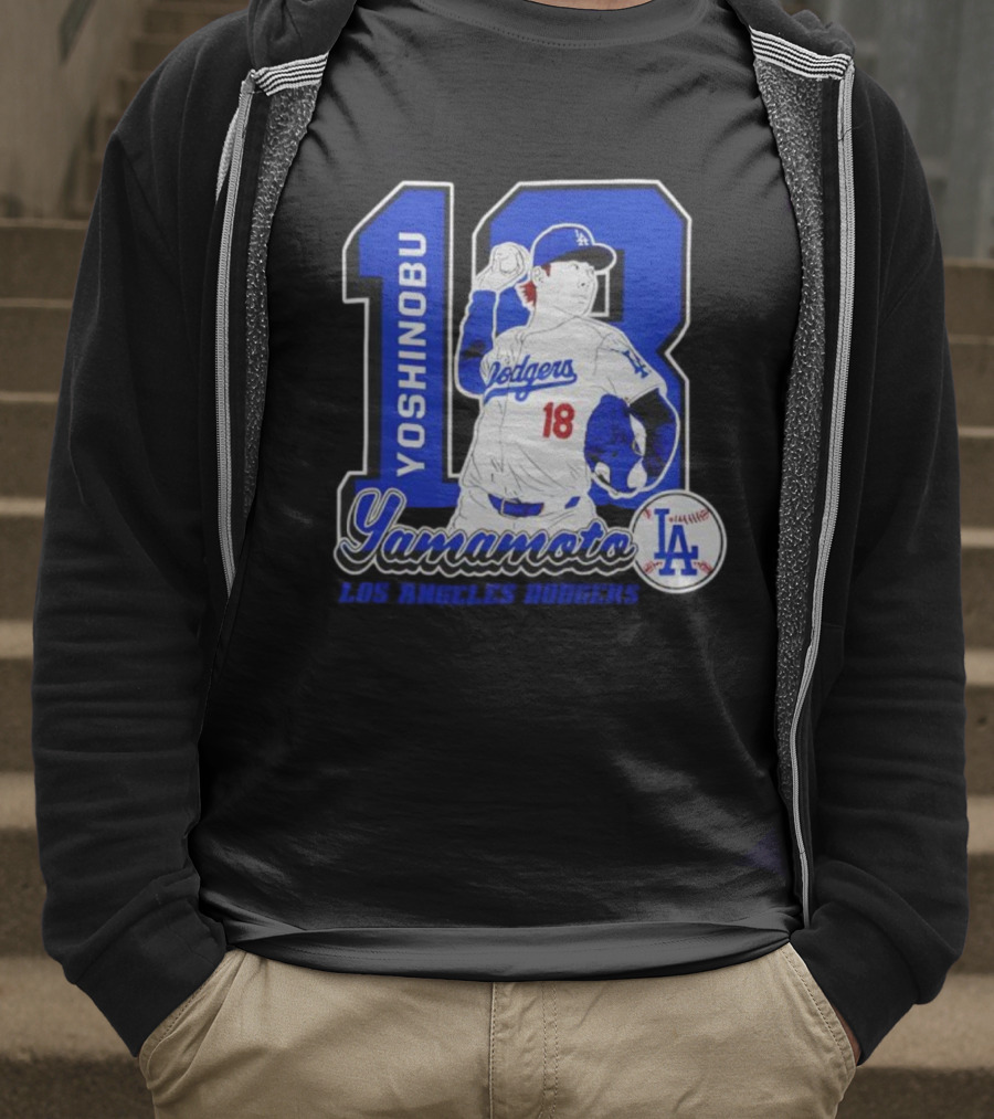 Yoshinobu Yamamoto Dodgers 18 LA Baseball 2025 T-Shirt