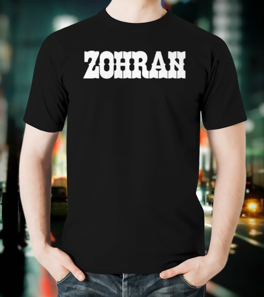 ZOHRAN Text Bold Graphic T-Shirt