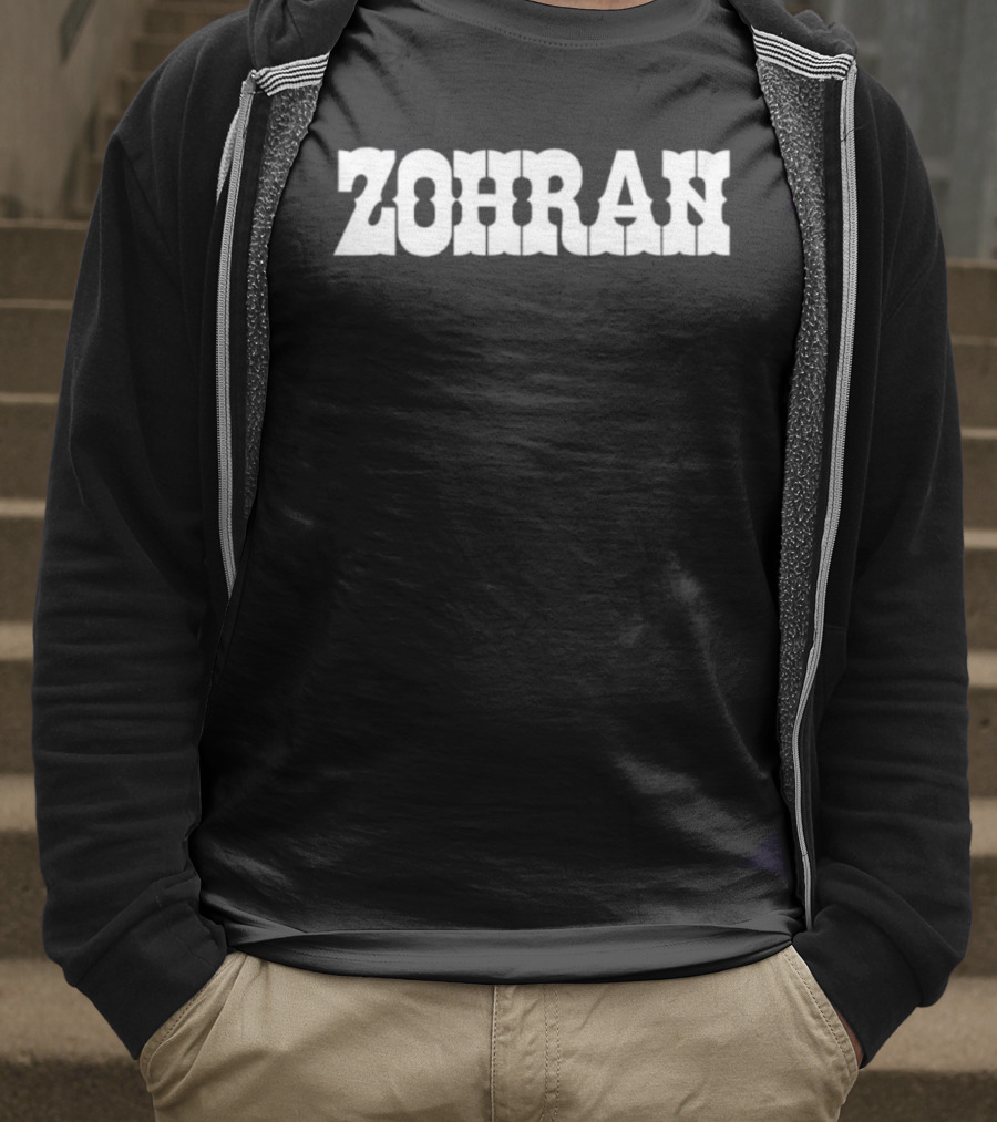 ZOHRAN Text Bold Graphic T-Shirt
