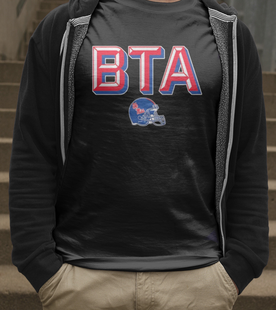 BTA Ole Miss Rebels Football Helmet T-Shirt