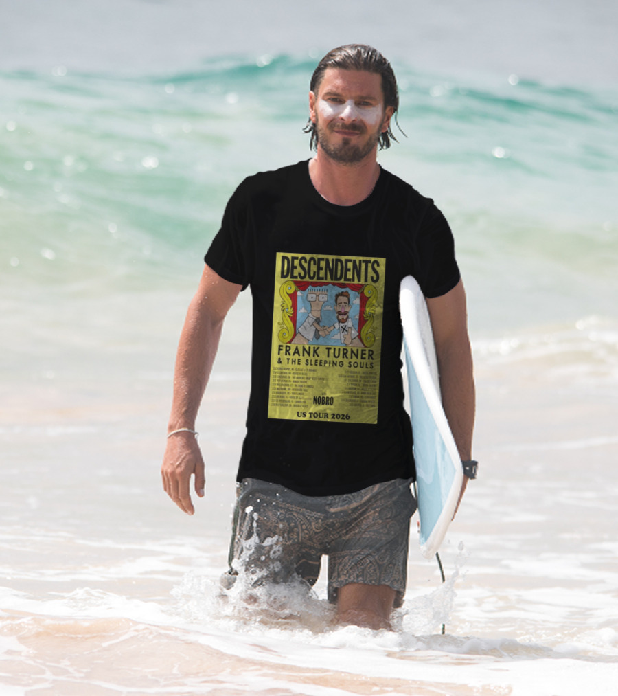 Descendents Frank Turner & The Sleeping Souls NOBRO US Tour 2026 With Concert Dates T-Shirt