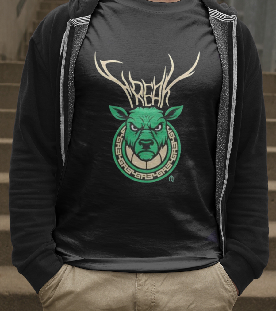 Freak Milwaukee Bucks Giannis Antetokounmpo Deer Player T-Shirt