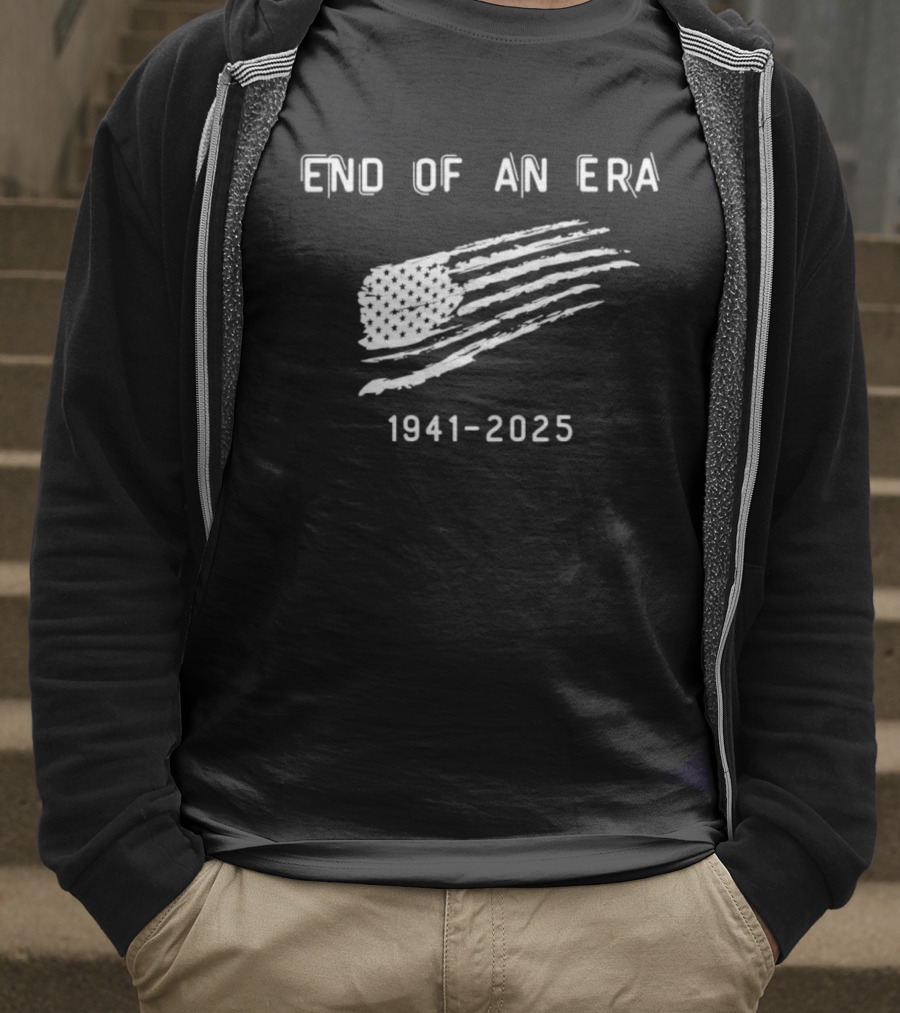 Dick Cheney End Of An Era 1941-2025 American Flag T-Shirt