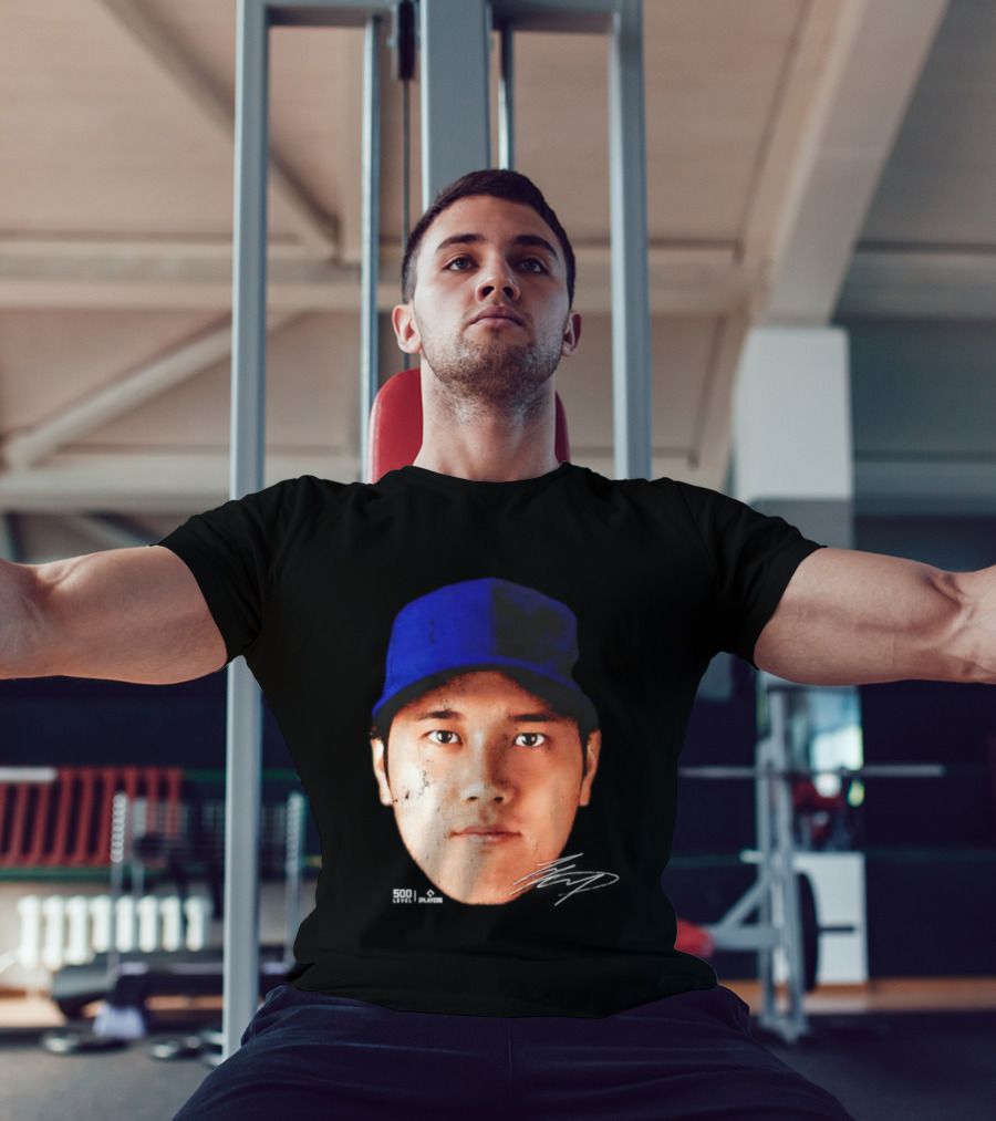 Shohei Ohtani Los Angeles Vintage Head Signature T-Shirt