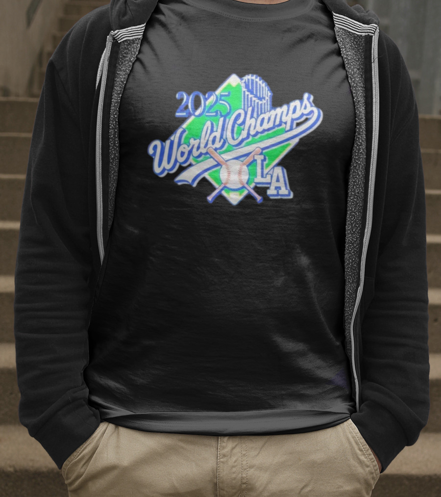 2025 World Champs LA Baseball Celebration T-Shirt