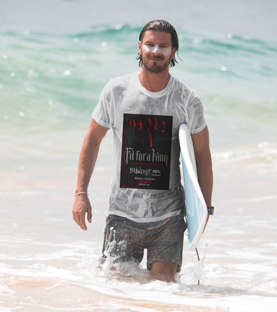 Fit For A King Exclusive Australian Headline Show Boundaries Thursday 29 January Crowbar Sydney 18+ T-Shirt