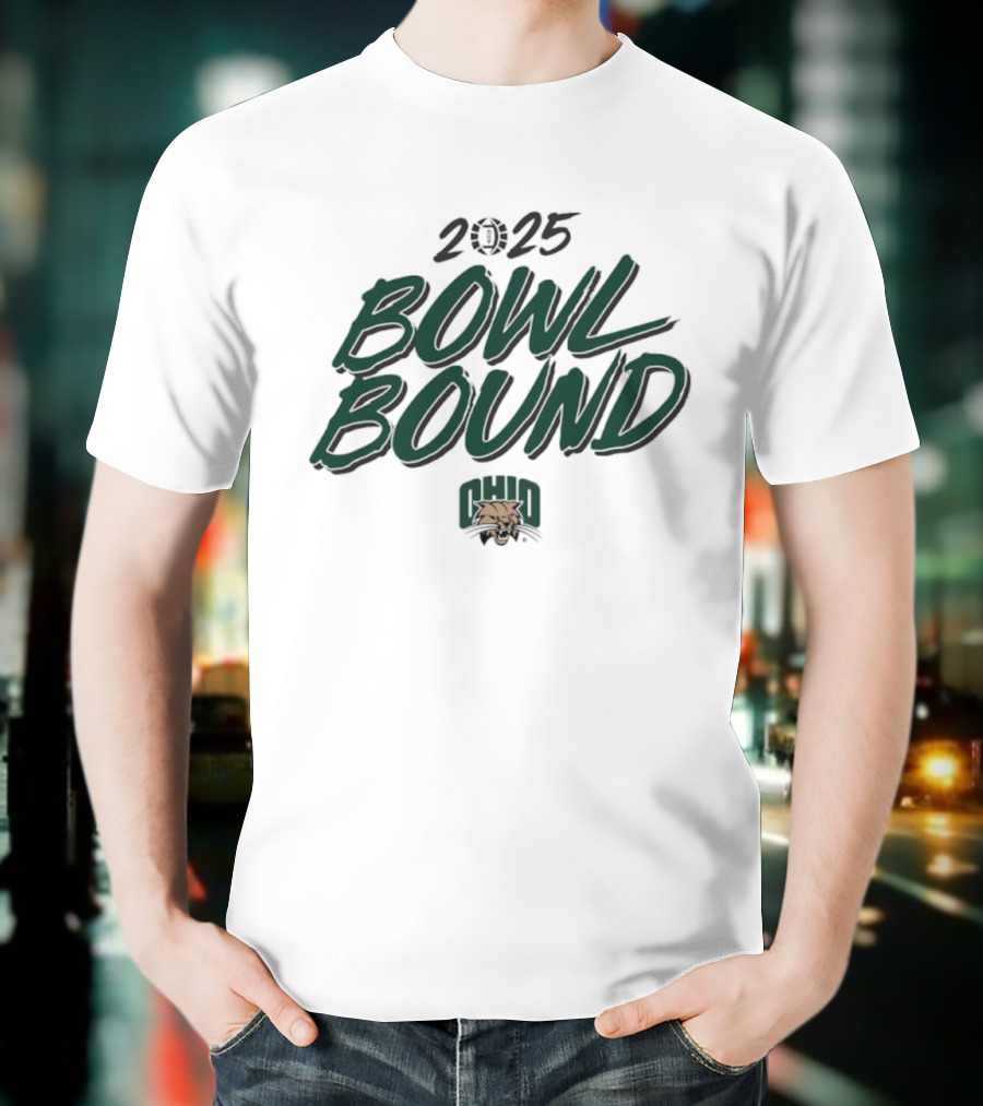2025 Bowl Bound Ohio Bobcats Football T-Shirt