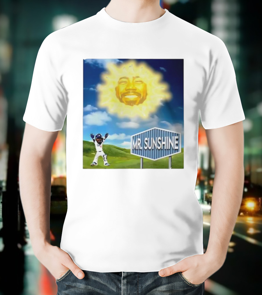Dodgers Celebration Mini Mr. Sunshine LA Baseball Player T-Shirt