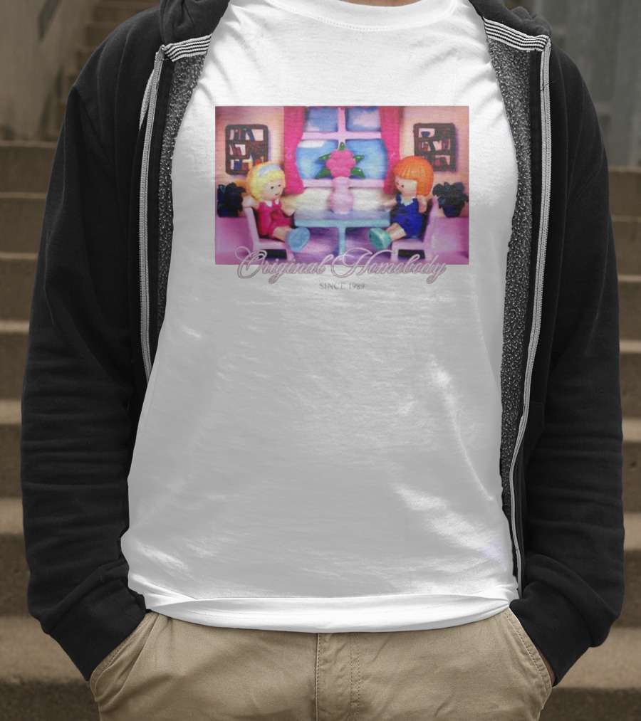 Polly Pocket Dolls Original Homebody Since 1989 Playhouse Scene T-Shirt