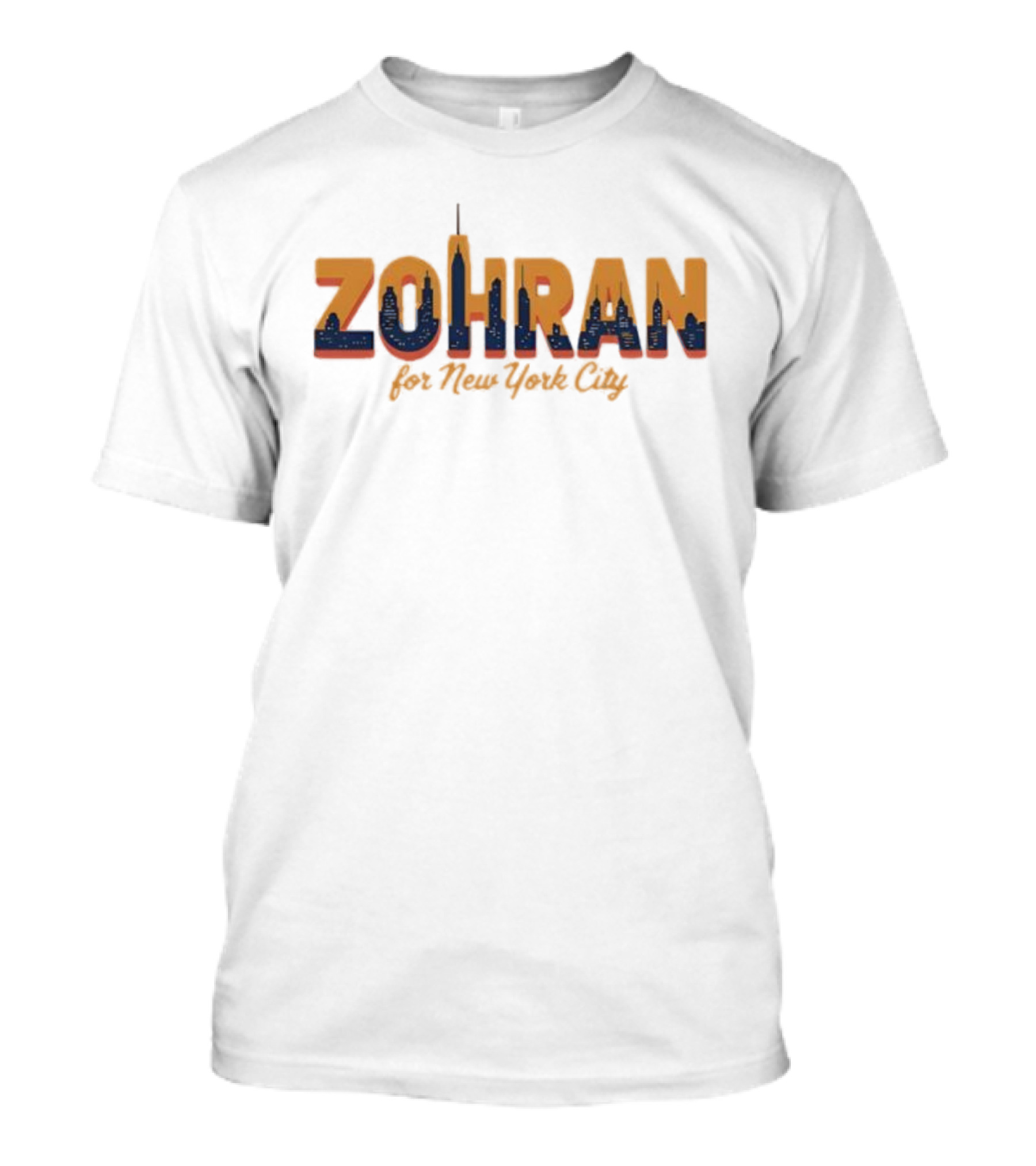 Zohran For New York City Skyline Mamdani 2025 T-Shirt