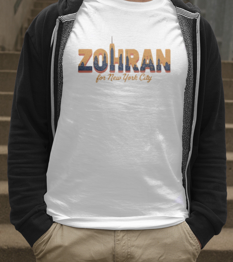 Zohran For New York City Skyline Mamdani 2025 T-Shirt
