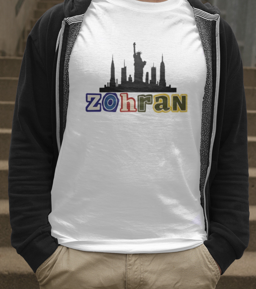 Zohran Mamdani NYC Skyline Statue Of Liberty T-Shirt