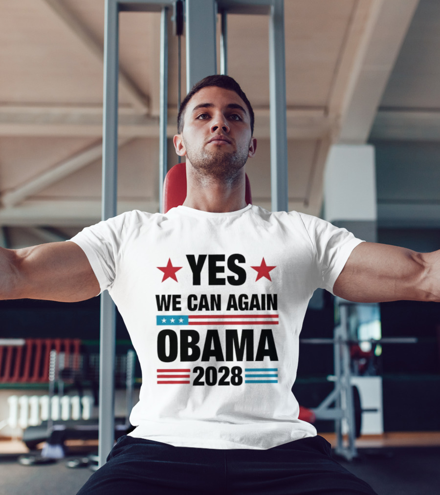 Yes We Can Again Obama 2028 Political Campaign T-Shirt