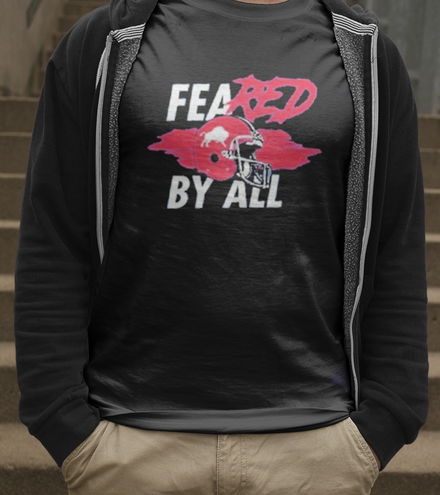 Buffalo Bills Feared By All Red Helmet T-Shirt