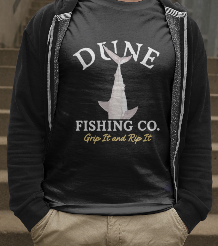 Dune Fishing Co Grip It And Rip It Fish T-Shirt