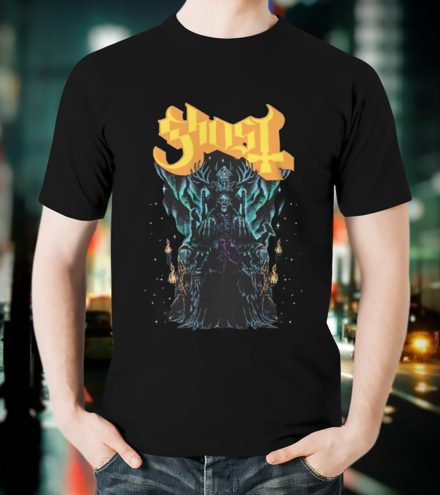 Ghost Solstace King Gothic Throne Artwork T-Shirt