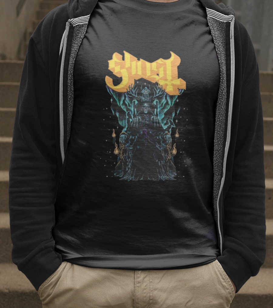 Ghost Solstace King Gothic Throne Artwork T-Shirt