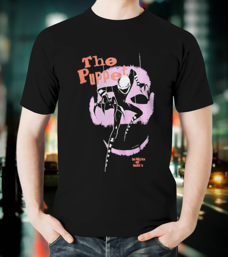 The Puppet Five Nights At Freddy’s Purple And Orange Design T-Shirt