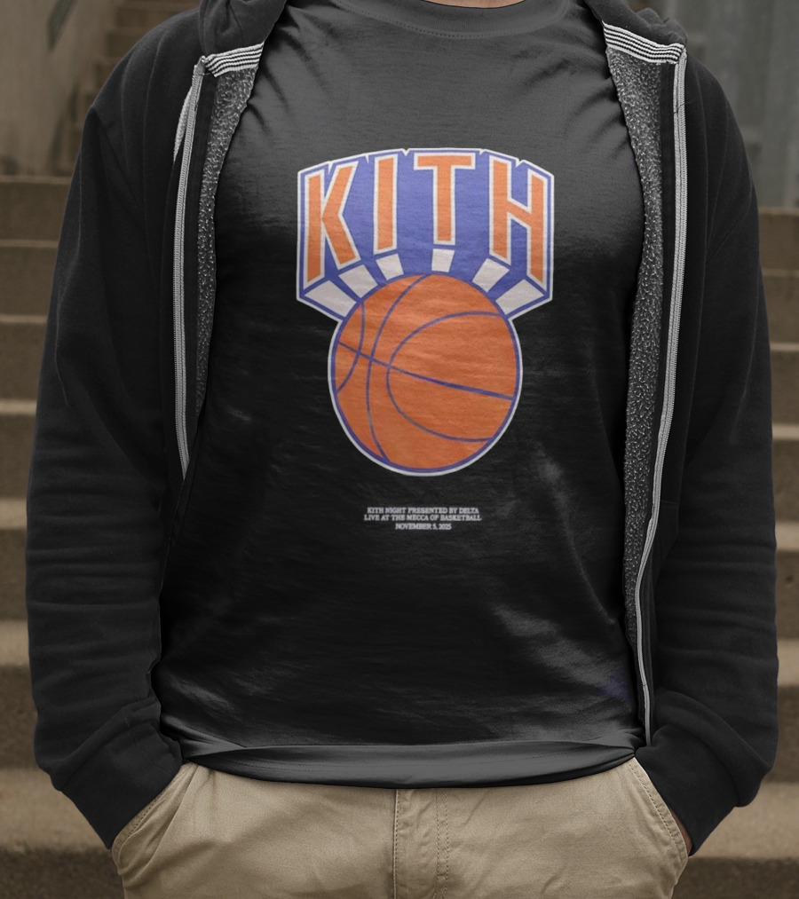 Kith New York Knicks Retro NY Nelson Basketball T-Shirt
