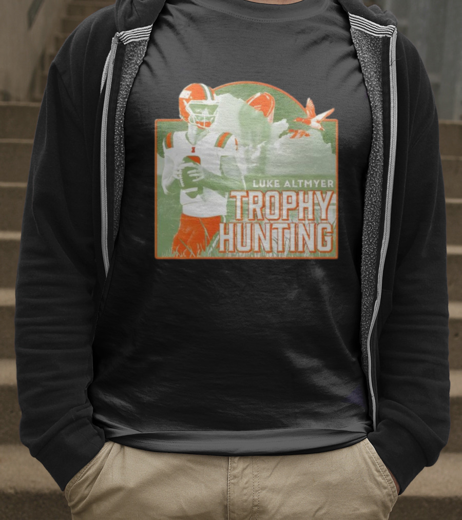 Luke Altmyer Illinois Trophy Hunting Quarterback Football T-Shirt