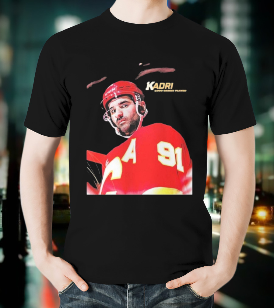 Kadri Calgary Hockey 91 Achievement Milestone T-Shirt