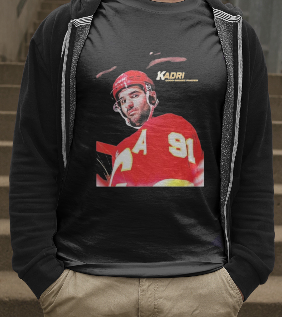 Kadri Calgary Hockey 91 Achievement Milestone T-Shirt