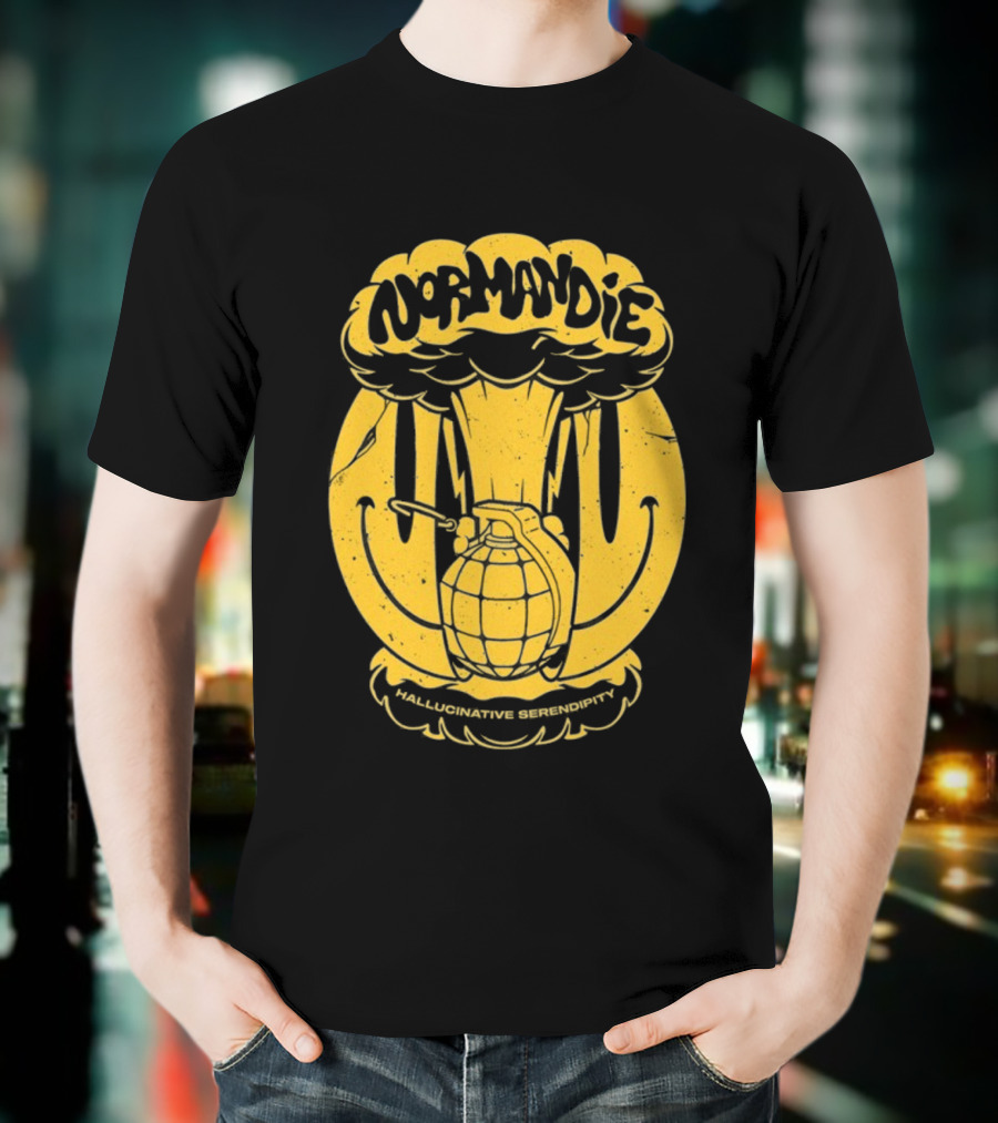 Normandie Hallucinative Serendipity Bomb Retro Style T-Shirt