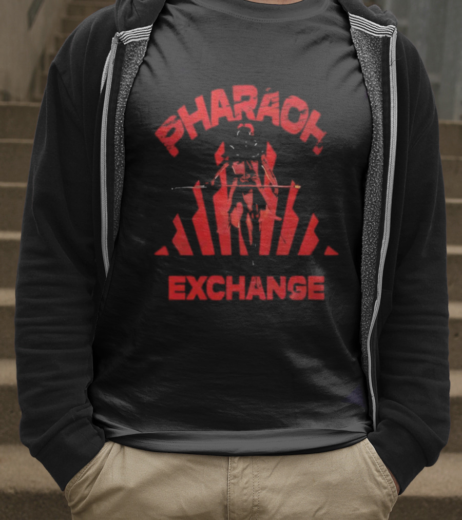 Pharaoh Exchange Ancient Warrior Iconic Red Artwork T-Shirt