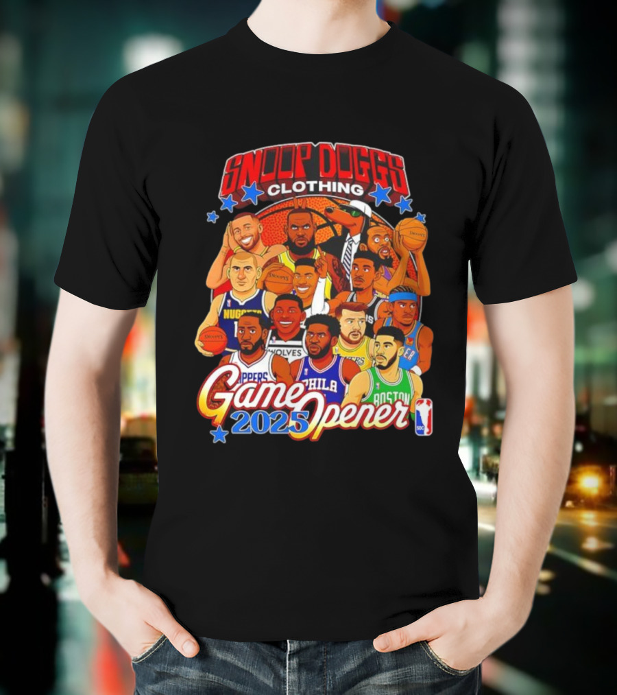 Snoop Doggs Clothing Game Opener NBA 2025 Legends T-Shirt