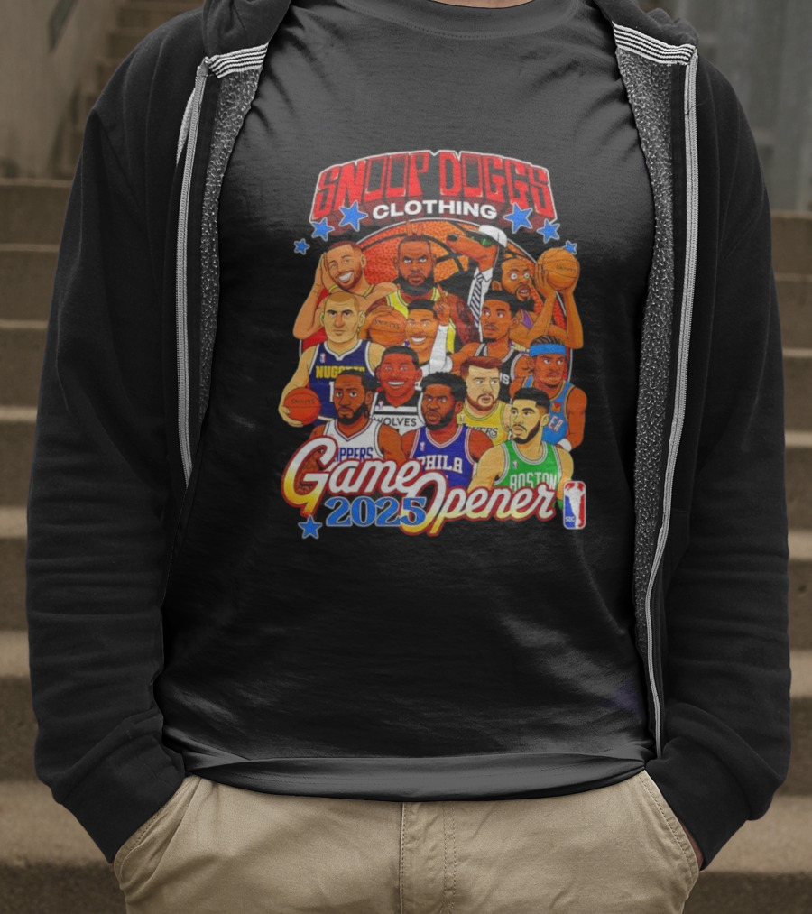 Snoop Doggs Clothing Game Opener NBA 2025 Legends T-Shirt