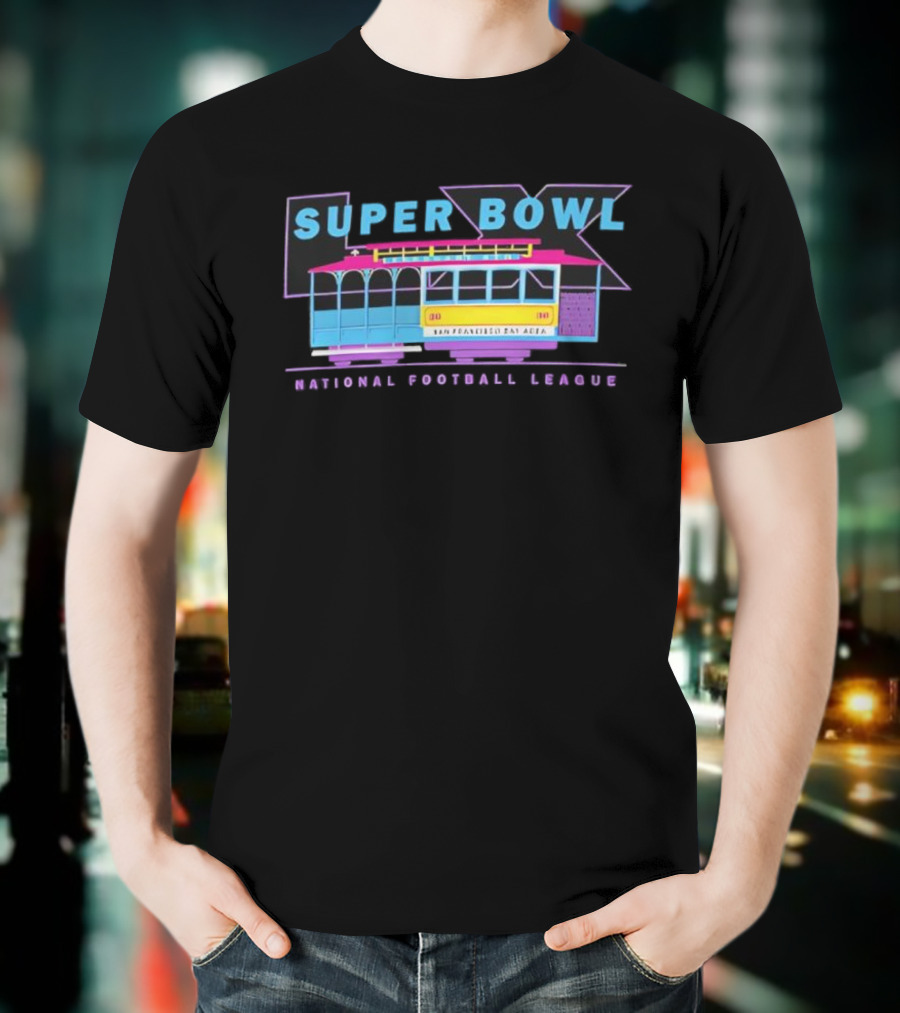 Super Bowl LX National Football League Retro Trolley Theme T-Shirt