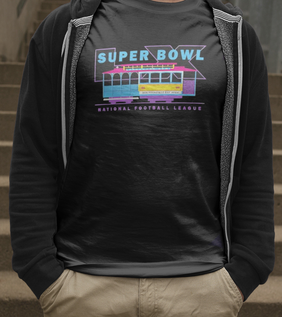 Super Bowl LX National Football League Retro Trolley Theme T-Shirt