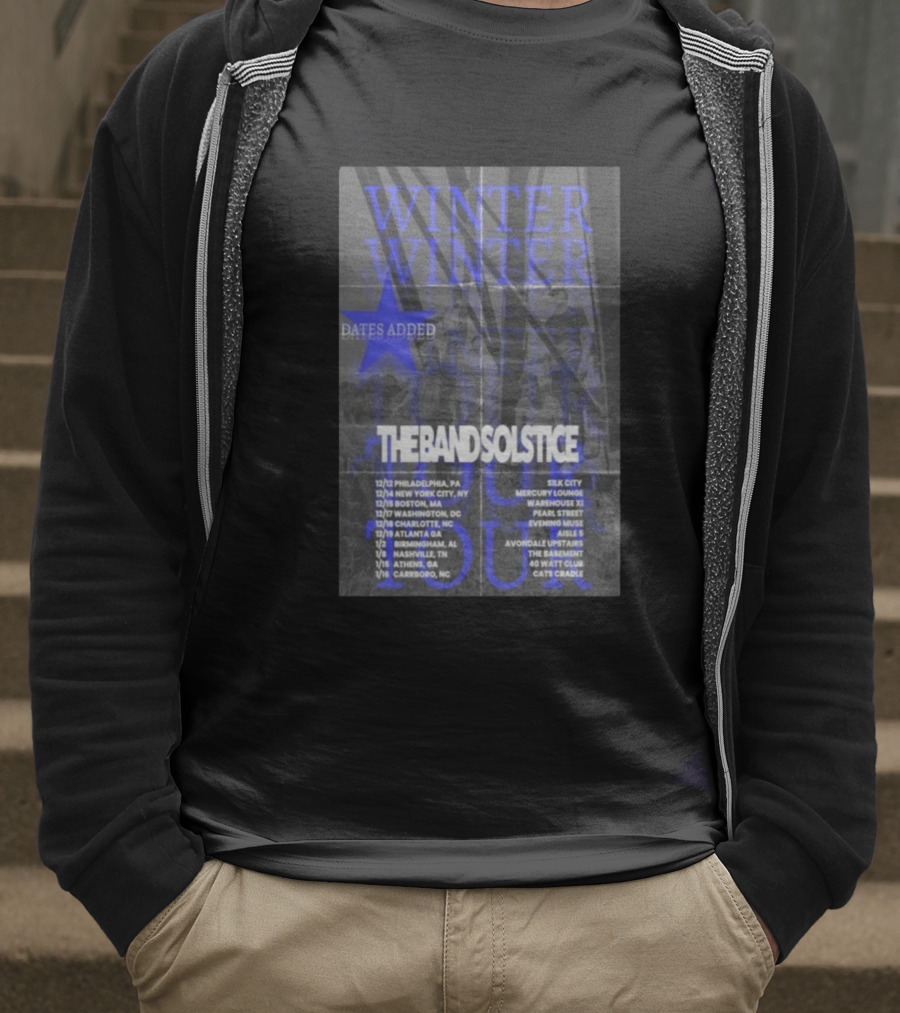 The Band Solstice Winter Tour 2025 2026 Dates Added Philadelphia New York Boston Carrboro T-Shirt
