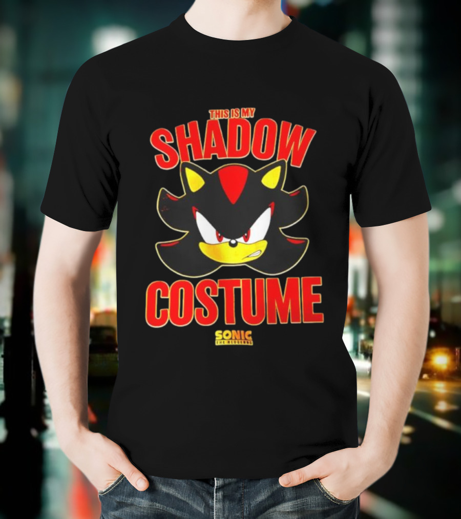 This Is My Shadow Costume Sonic The Hedgehog Halloween T-Shirt