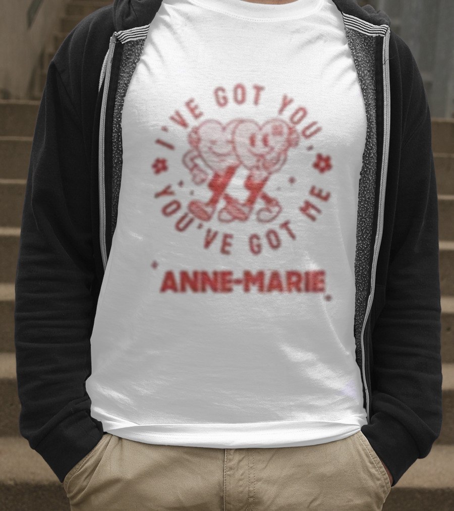 Anne Marie I've Got You You've Got Me Heart Motif T-Shirt