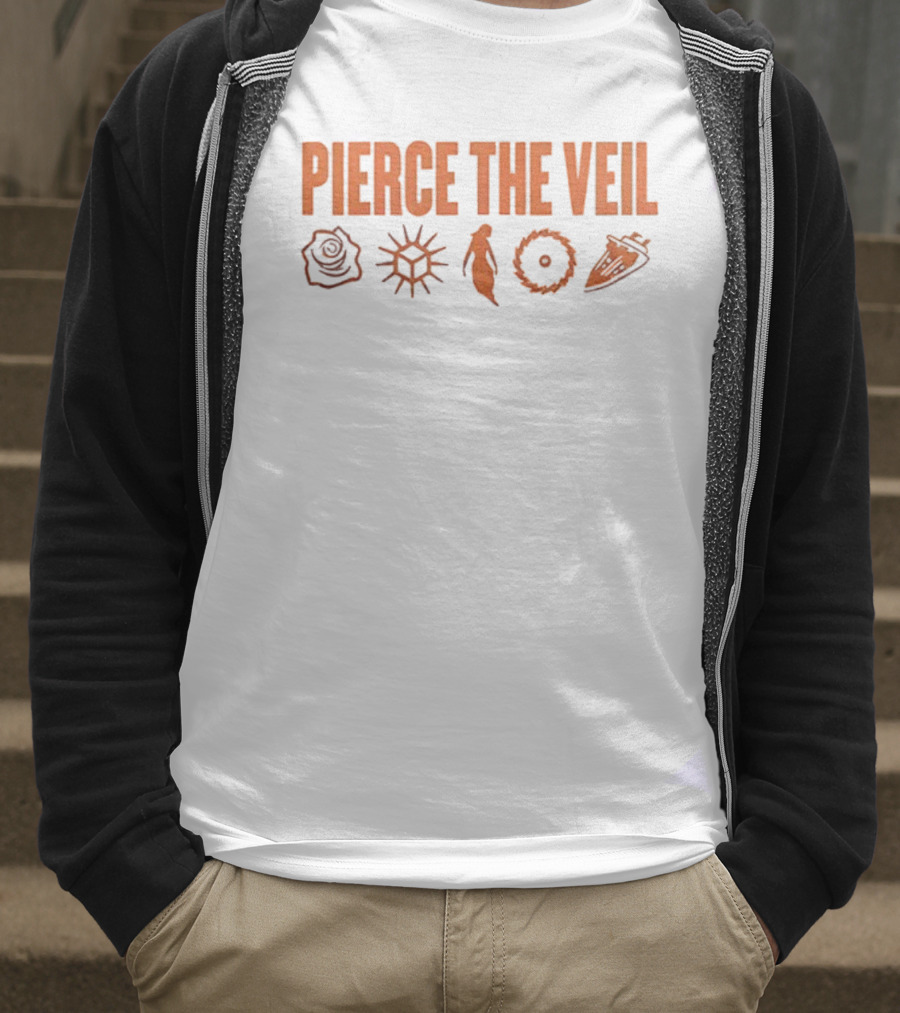 Pierce The Veil 2026 World Tour Symbols Icons Collection T-Shirt