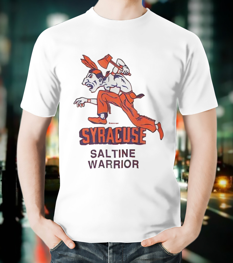 Syracuse Saltine Warrior Vintage Mascot Image T-Shirt