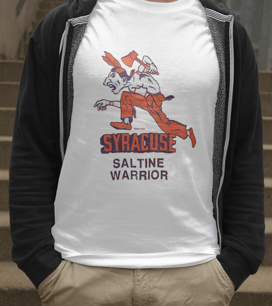 Syracuse Saltine Warrior Vintage Mascot Image T-Shirt
